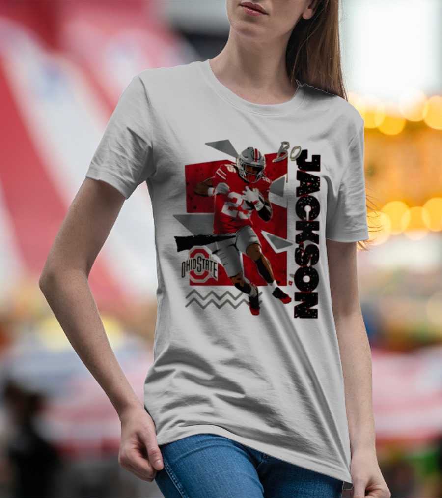Bo Jackson Ohio State Football 90s Style T-Shirt