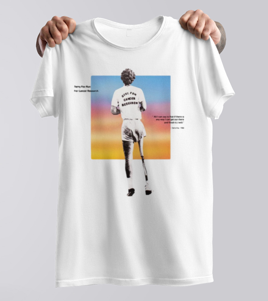 Ryan Reynolds Finish It 2025 Give For Cancer Research Terry Fox Run T-Shirt