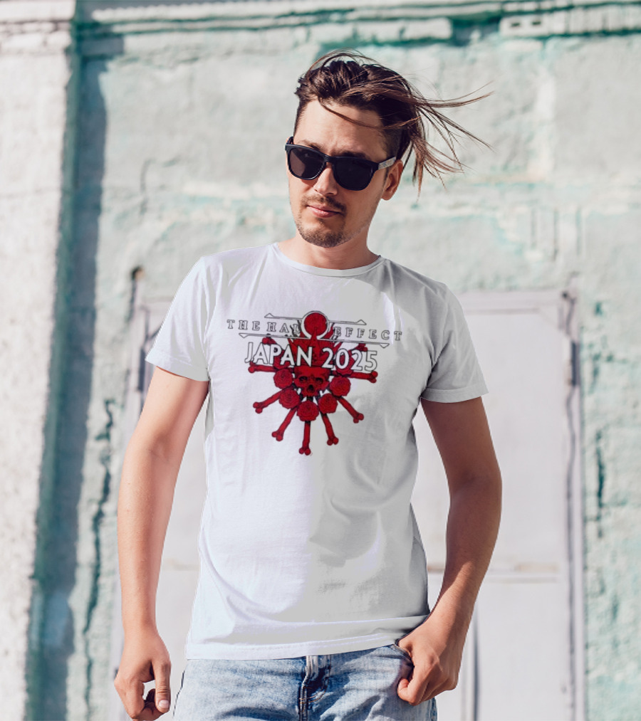 The Halo Effect Japan Tour 2025 Skull Osaka Big Cat Tokyo Toyosu Pit T-Shirt