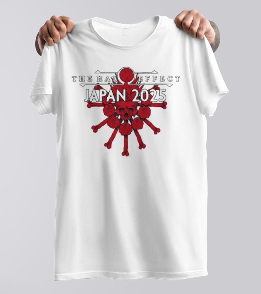 The Halo Effect Japan Tour 2025 Skull Osaka Big Cat Tokyo Toyosu Pit T-Shirt
