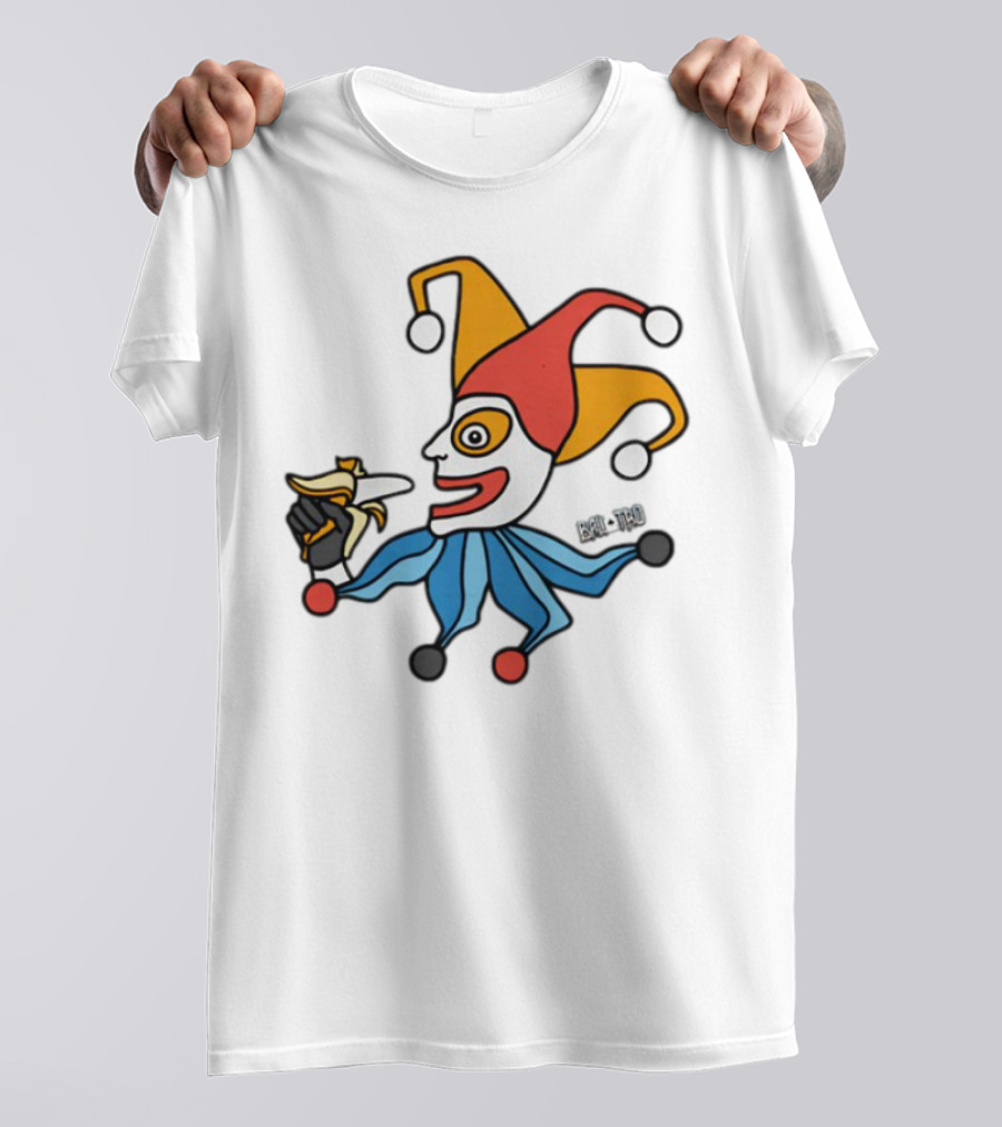 April Fools Jester With Banana Comic T-Shirt
