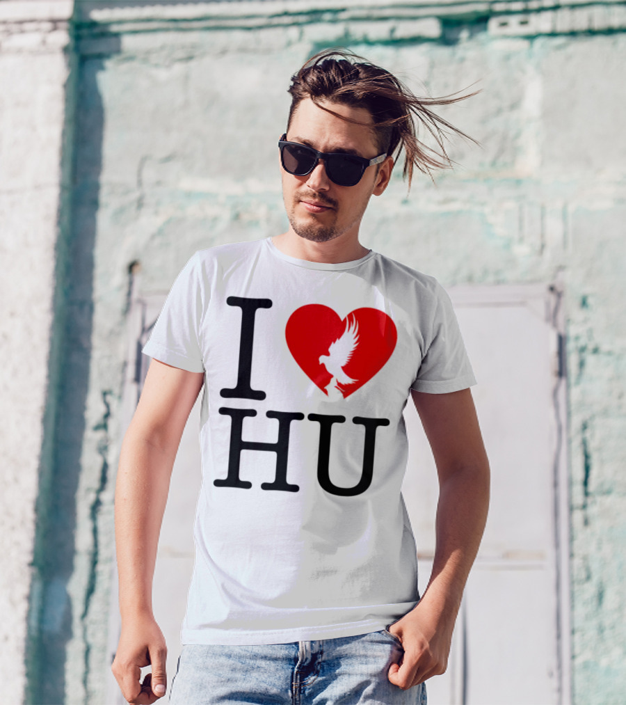 Hollywood Undead Spring 2025 I Love HU Heart And Eagle Icon T-Shirt