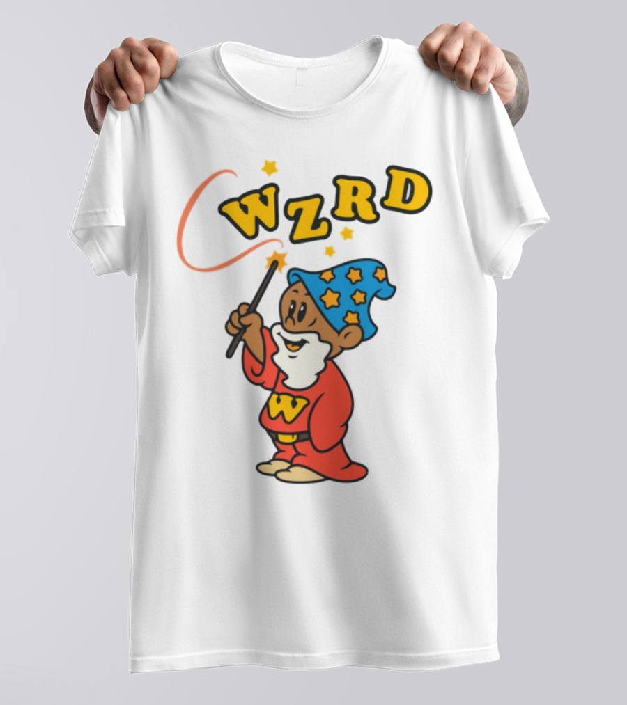 Kid Cudi WZRD Cartoon Wizard Wand Stars T-Shirt