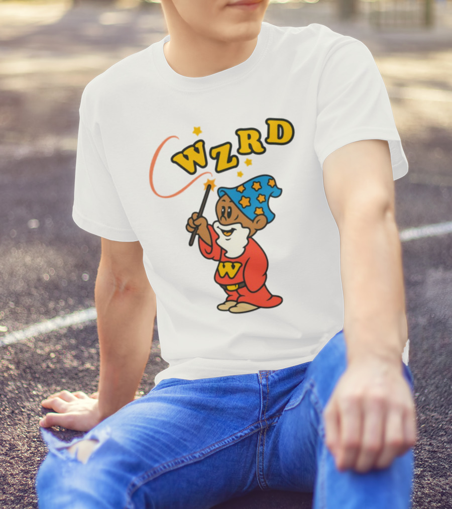 Kid Cudi WZRD Cartoon Wizard Wand Stars T-Shirt
