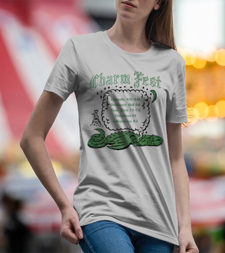 Charm Fest Coachella Governors Ball Hyde Park Primavera Hellapaloosa 2025 T-Shirt
