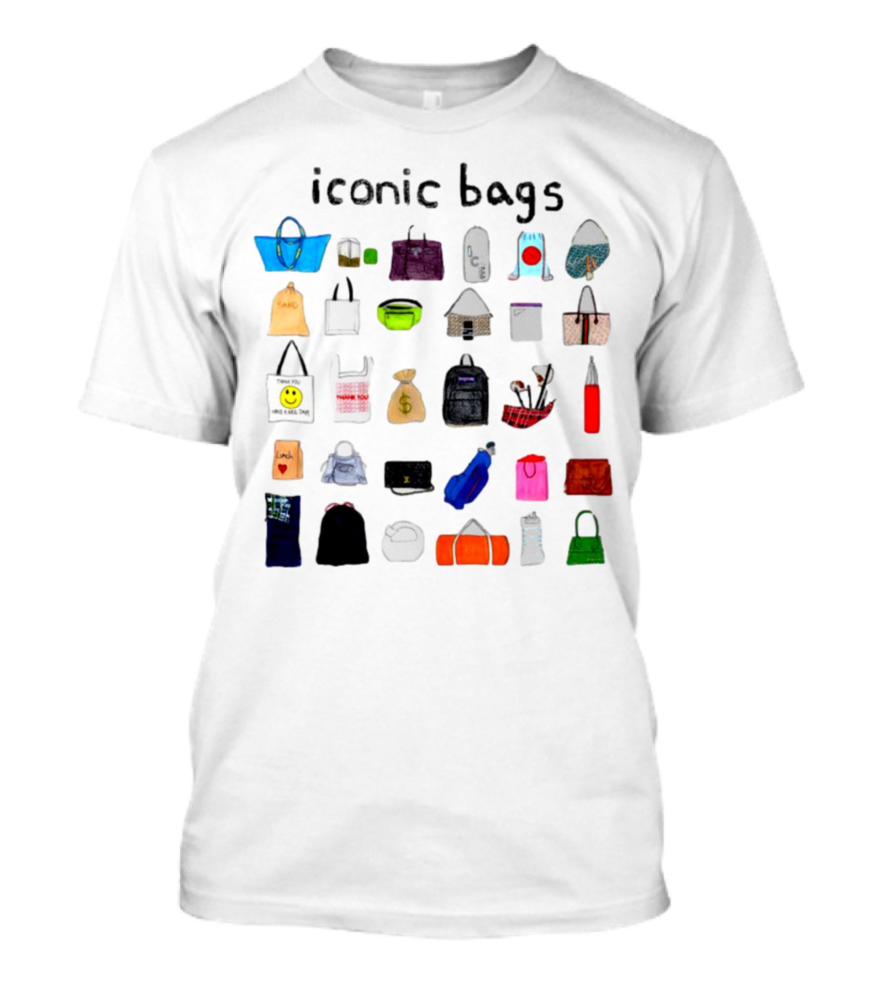 Iconic Bags Featuring Famous And Recognizable Designs And Symbols T-Shirt