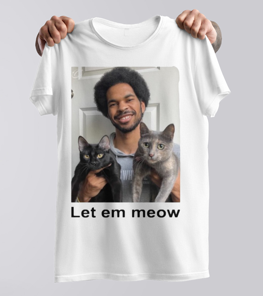 Limited Let Em Meow Jarrett Allen Cats T-Shirt