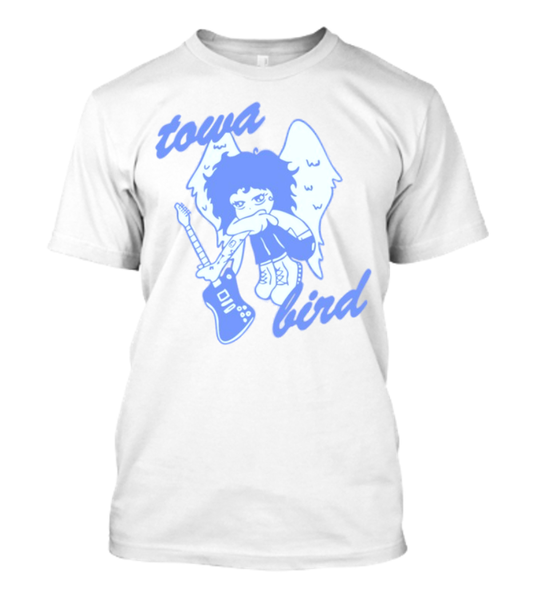 Towa Bird Angel Wings Guitar Player T-Shirt