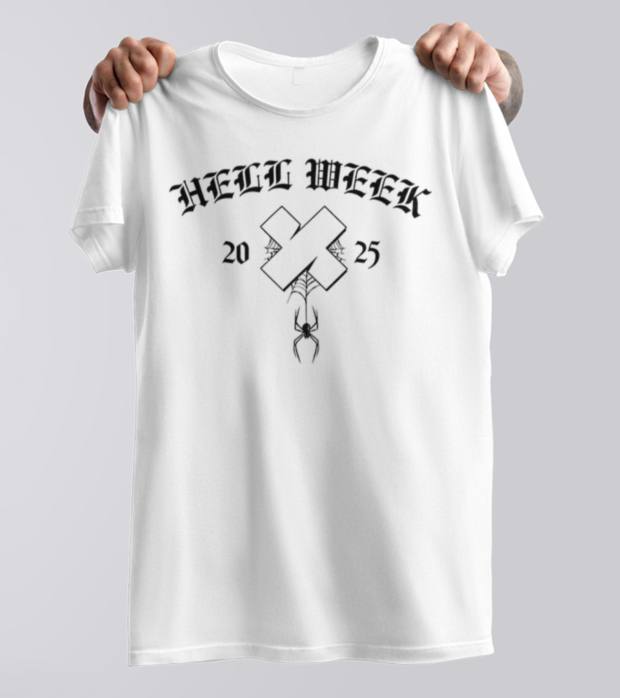 HELL WEEK 2025 CHAIN CROSS SYMBOL T-Shirt