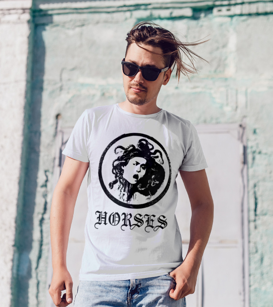 Horses Medusa Iconic Mythical Symbolism T-Shirt