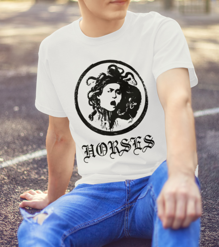 Horses Medusa Iconic Mythical Symbolism T-Shirt