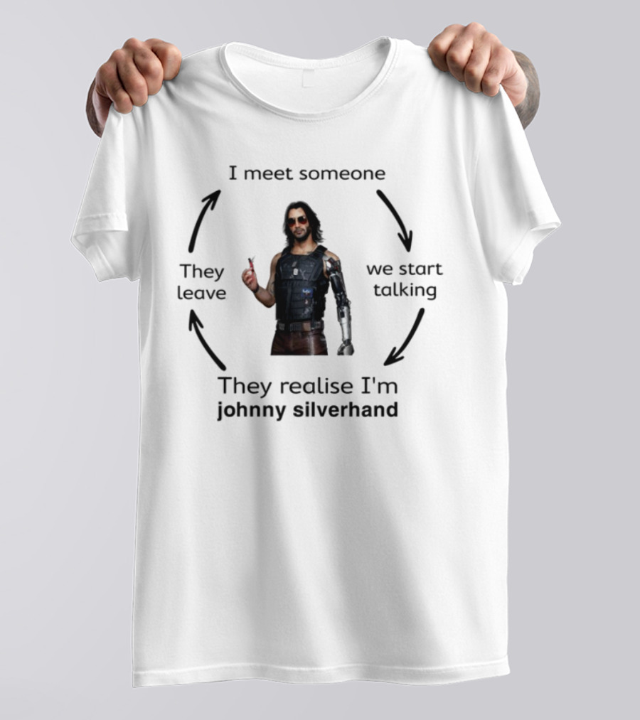 I'm Johnny Silverhand Cyberpunk Character Realization Moment T-Shirt