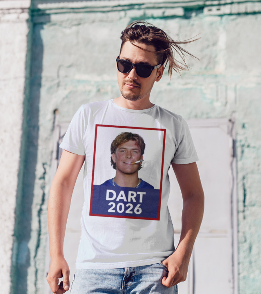 Dart 2026 Cigarette Image Red Frame T-Shirt