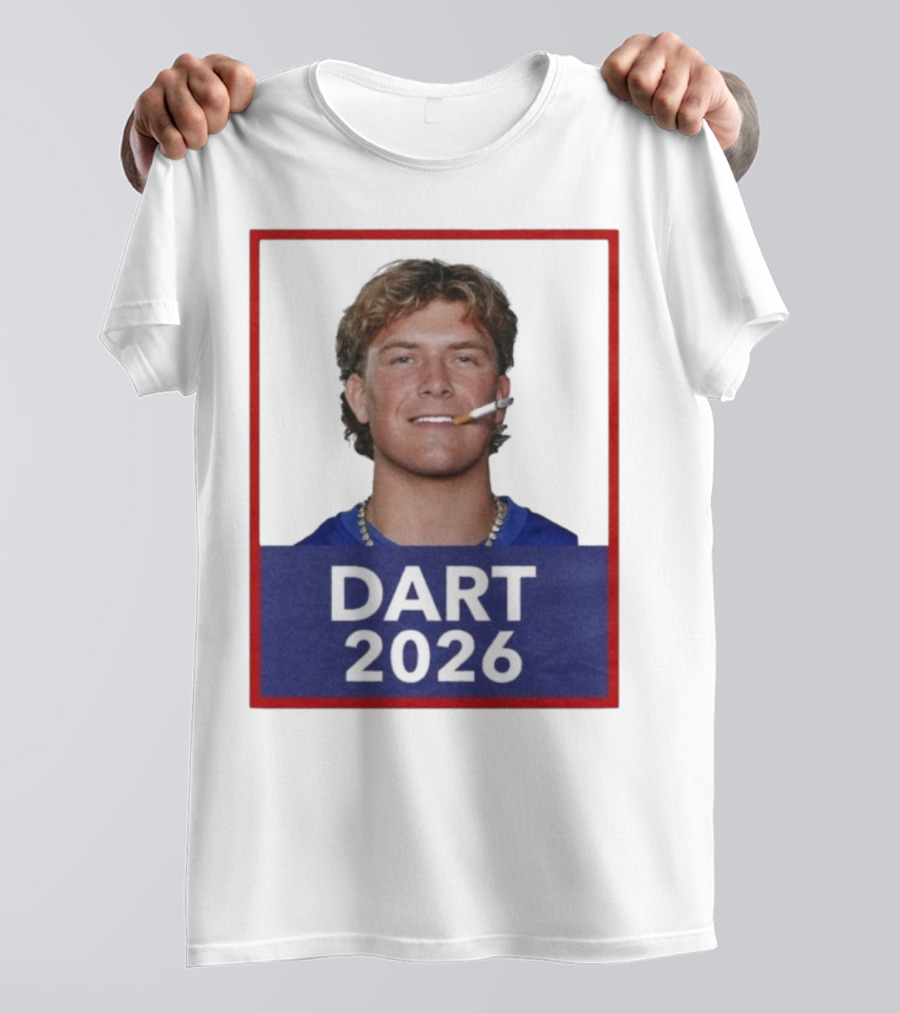 Dart 2026 Cigarette Image Red Frame T-Shirt