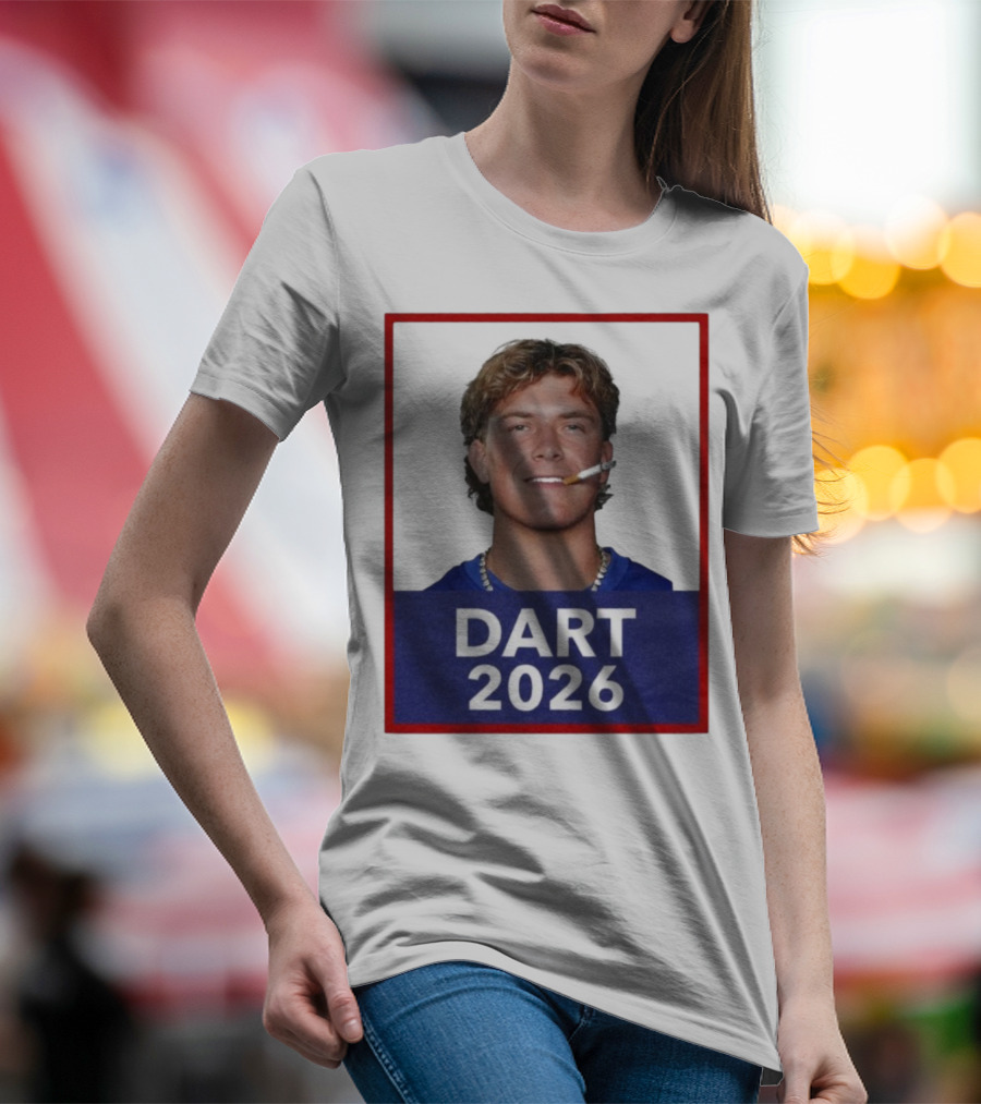 Dart 2026 Cigarette Image Red Frame T-Shirt
