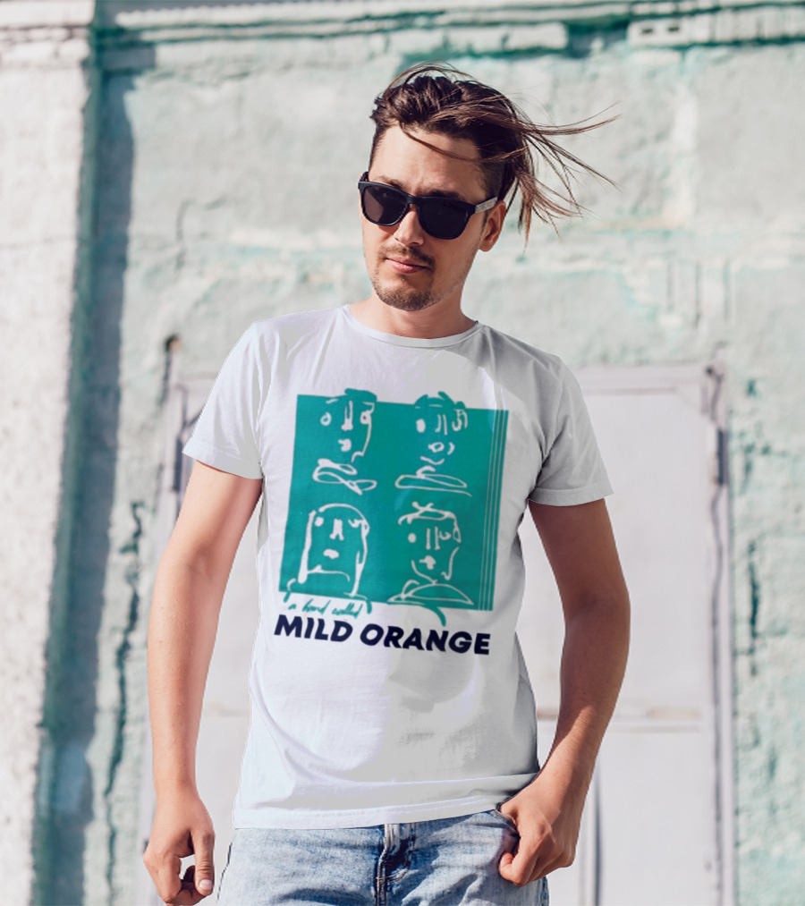 Mild Orange A Band Called Faces Artwork T-Shirt