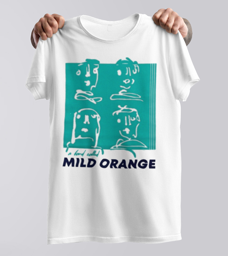 Mild Orange A Band Called Faces Artwork T-Shirt