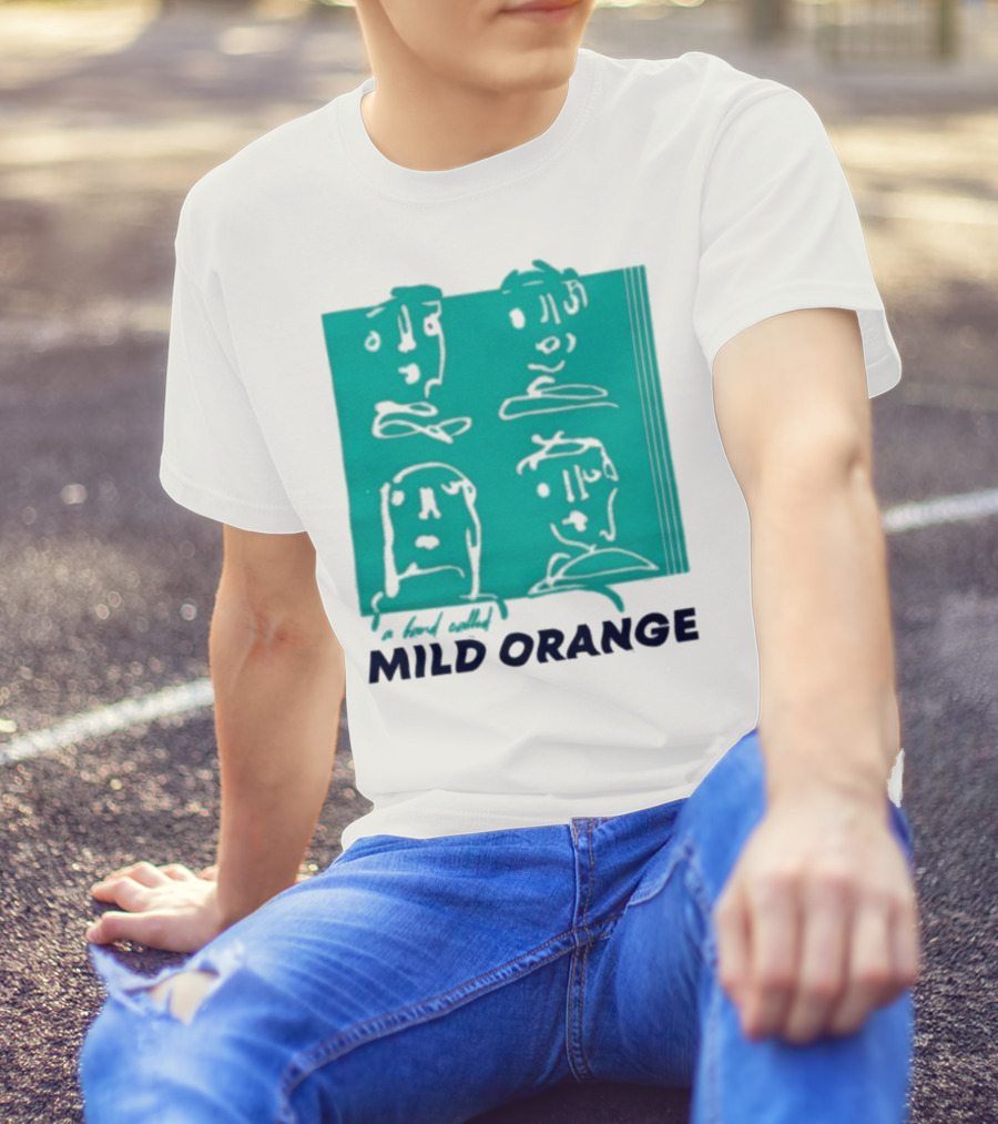 Mild Orange A Band Called Faces Artwork T-Shirt