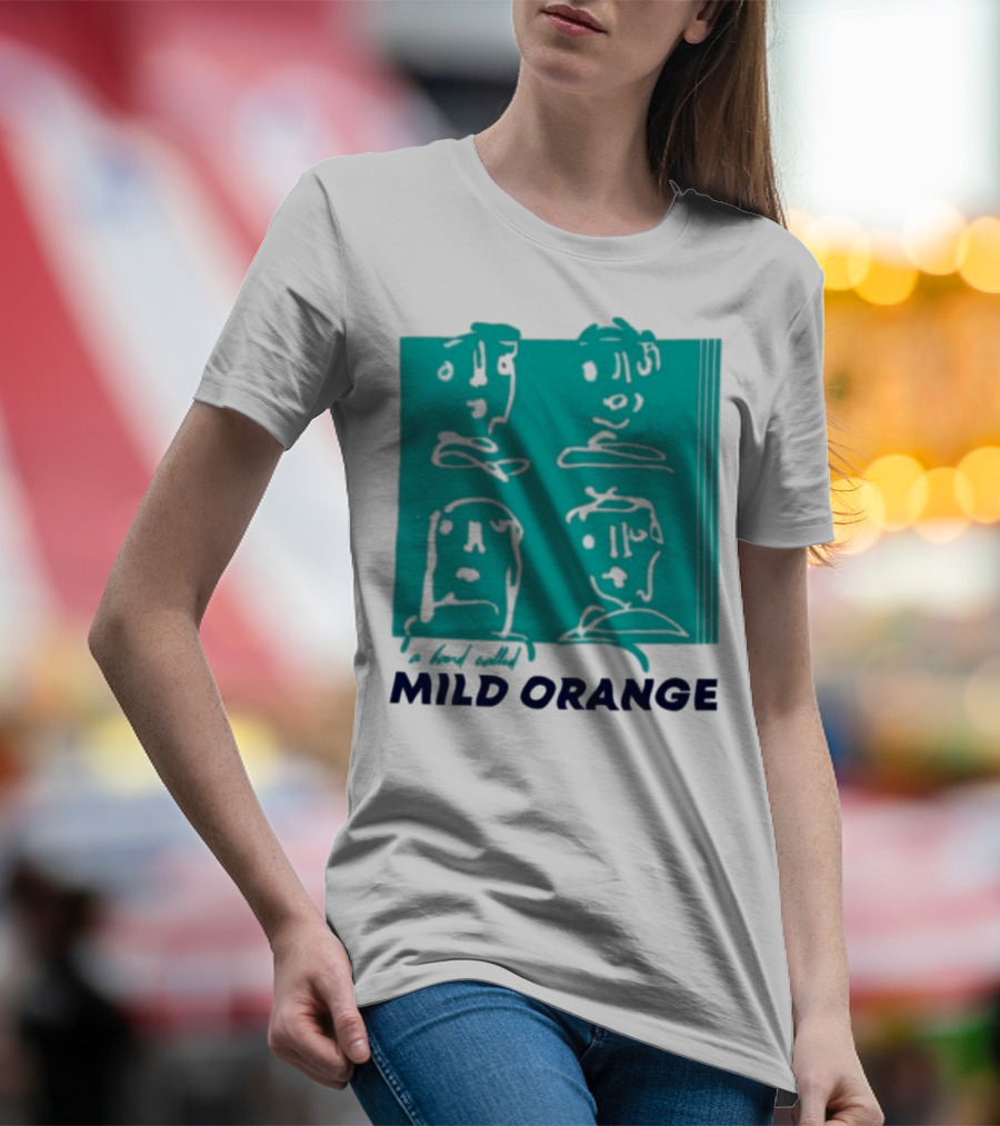 Mild Orange A Band Called Faces Artwork T-Shirt