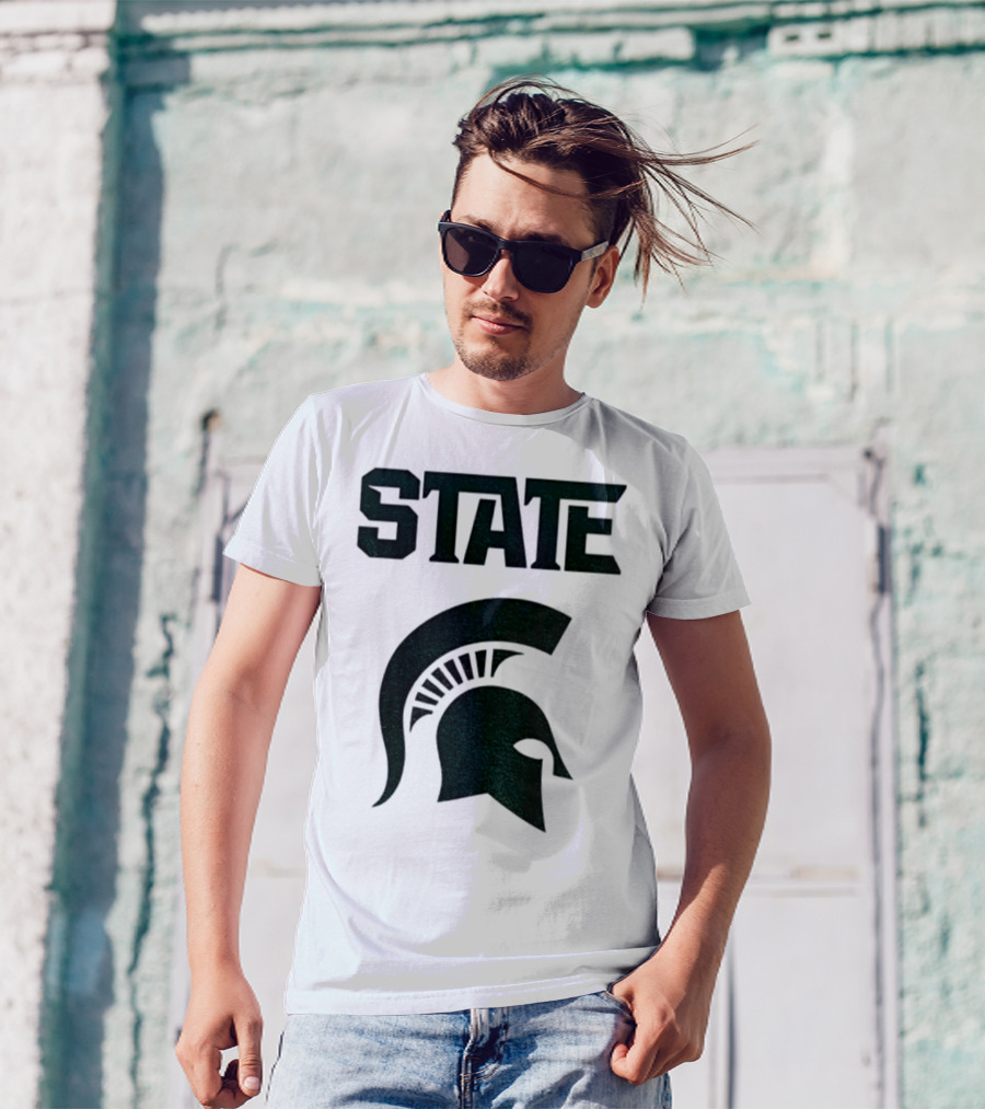 STATE Spartans Michigan Big Ten Basketball T-Shirt