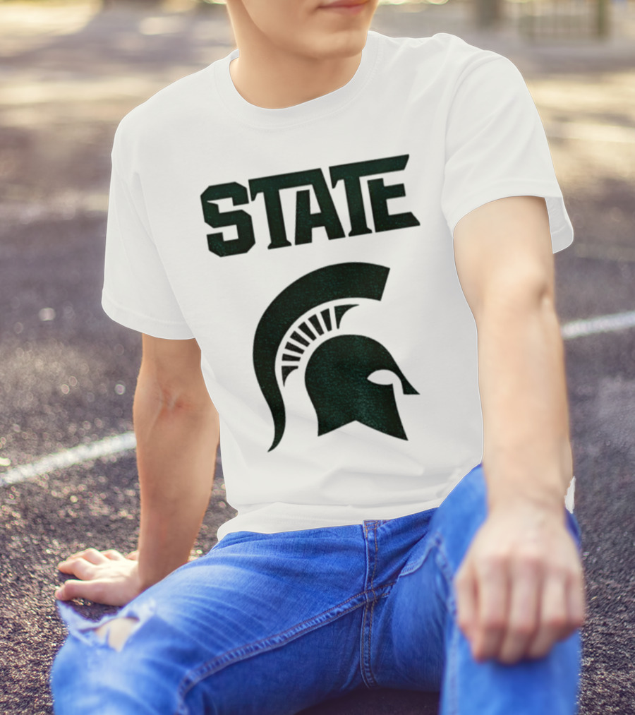 STATE Spartans Michigan Big Ten Basketball T-Shirt