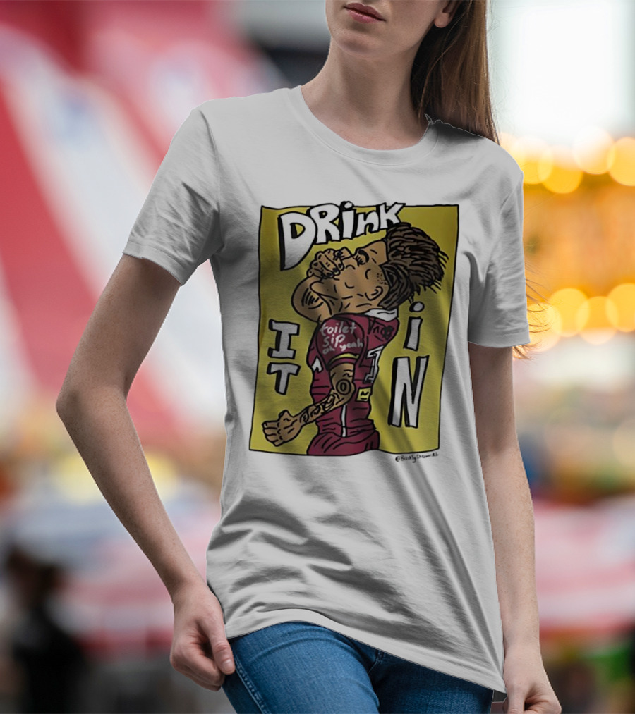 Drink It In Toilet Sip Oh Yeah Walsh T-Shirt