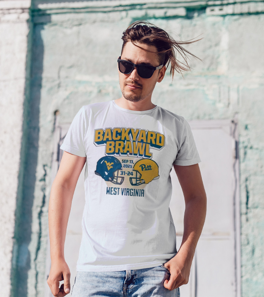 Backyard Brawl West Virginia Sep 13 2025 Pitt 31-24 T-Shirt