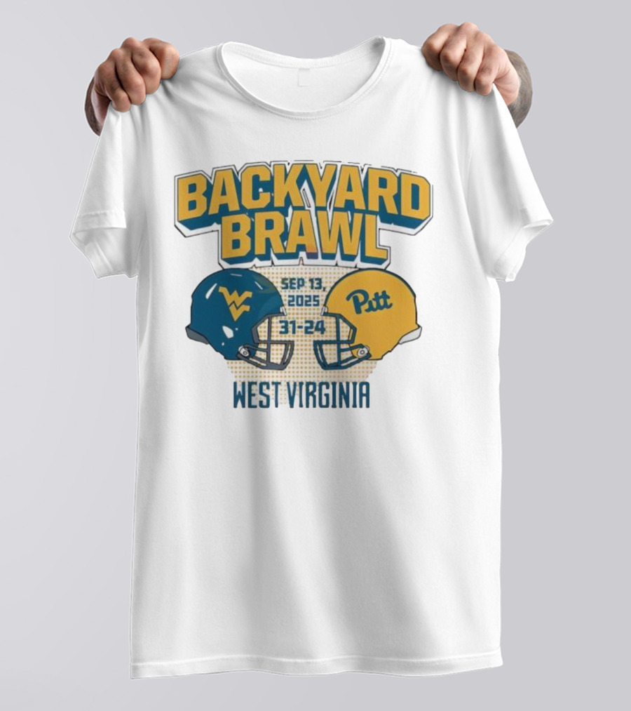 Backyard Brawl West Virginia Sep 13 2025 Pitt 31-24 T-Shirt