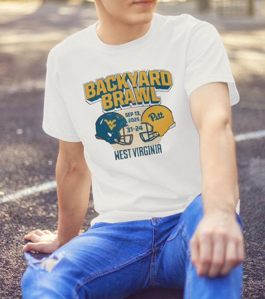 Backyard Brawl West Virginia Sep 13 2025 Pitt 31-24 T-Shirt