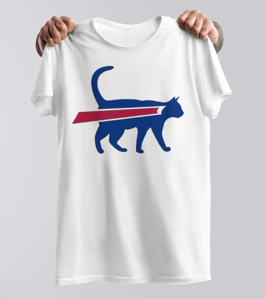Cat Mafia X Buffalo Bills Baseball Collaboration T-Shirt