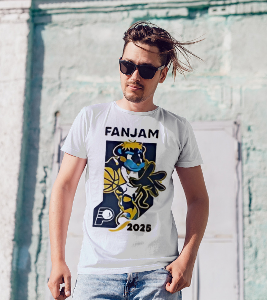FanJam Indiana Pacers NBA Mascot 2025 T-Shirt