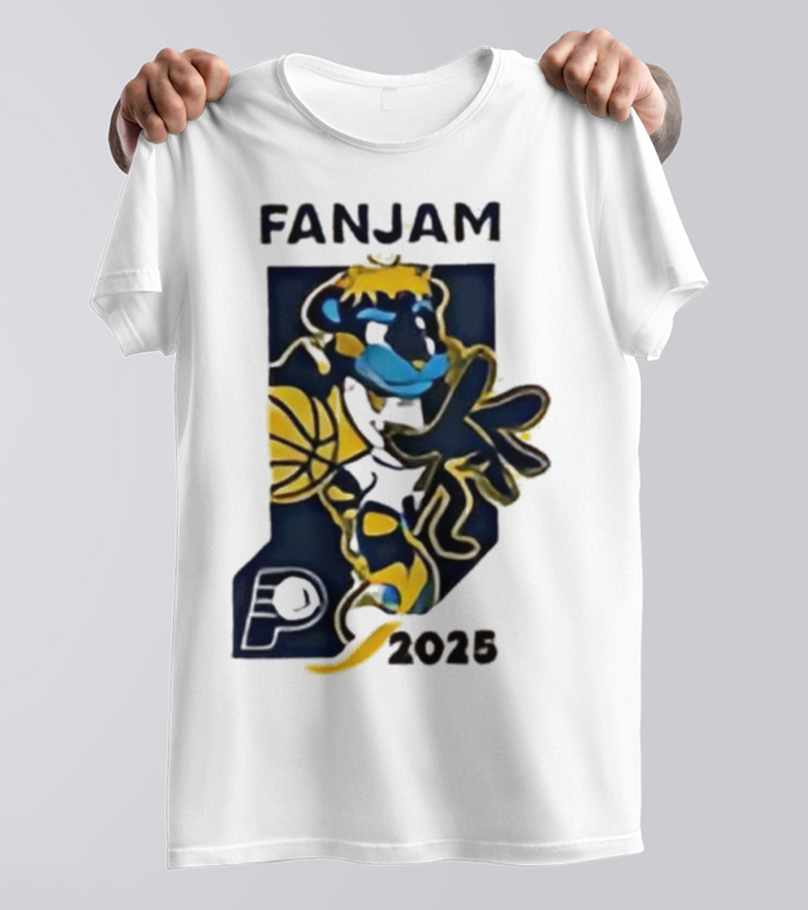 FanJam Indiana Pacers NBA Mascot 2025 T-Shirt