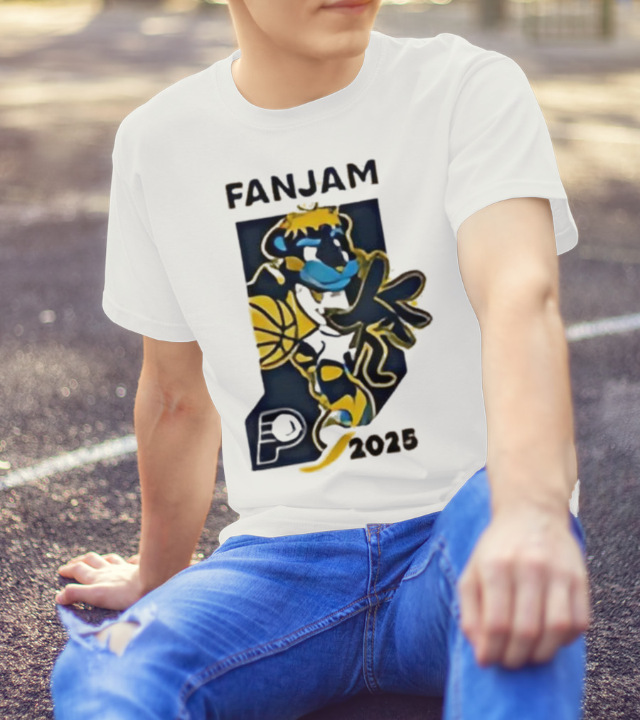 FanJam Indiana Pacers NBA Mascot 2025 T-Shirt