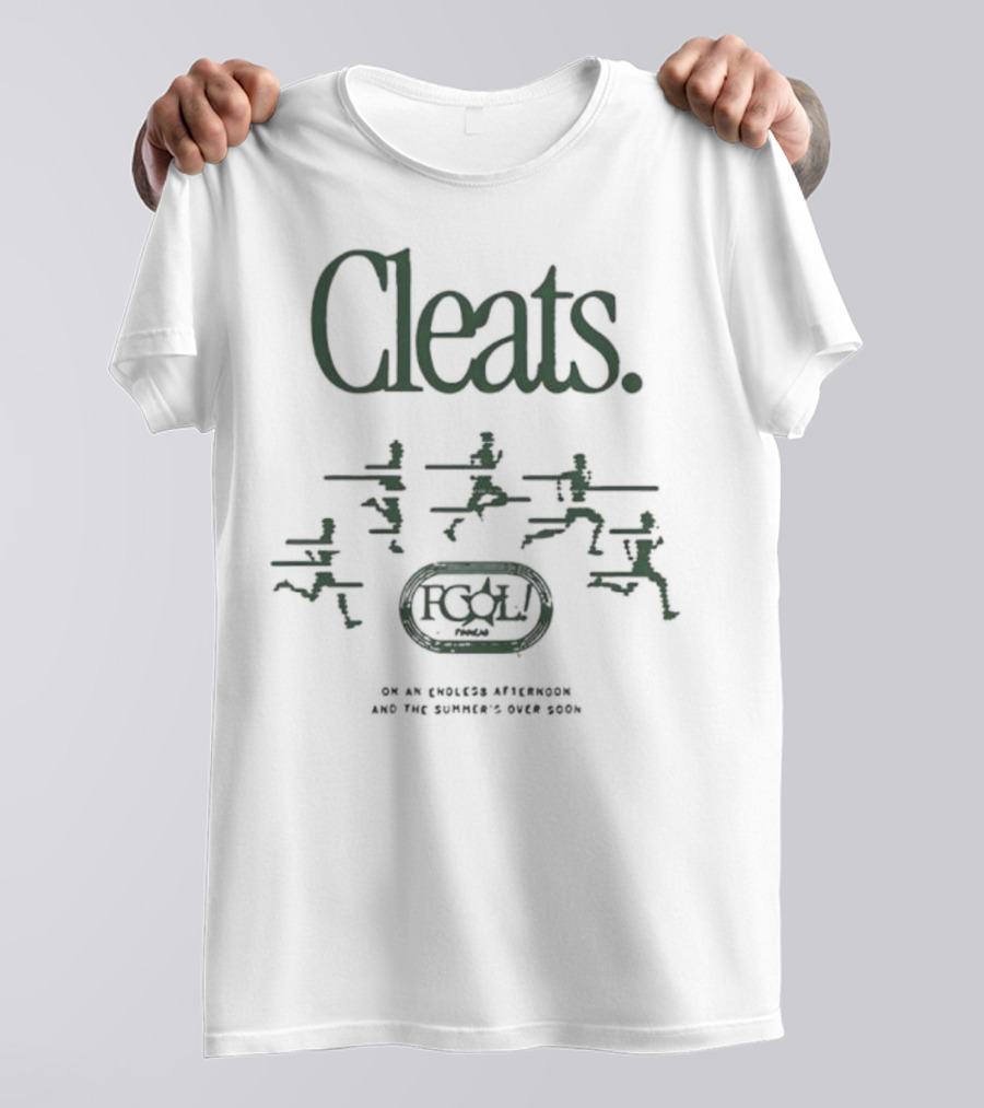 Cleats 2025 Finneas Run TCF Champions Racing T-Shirt