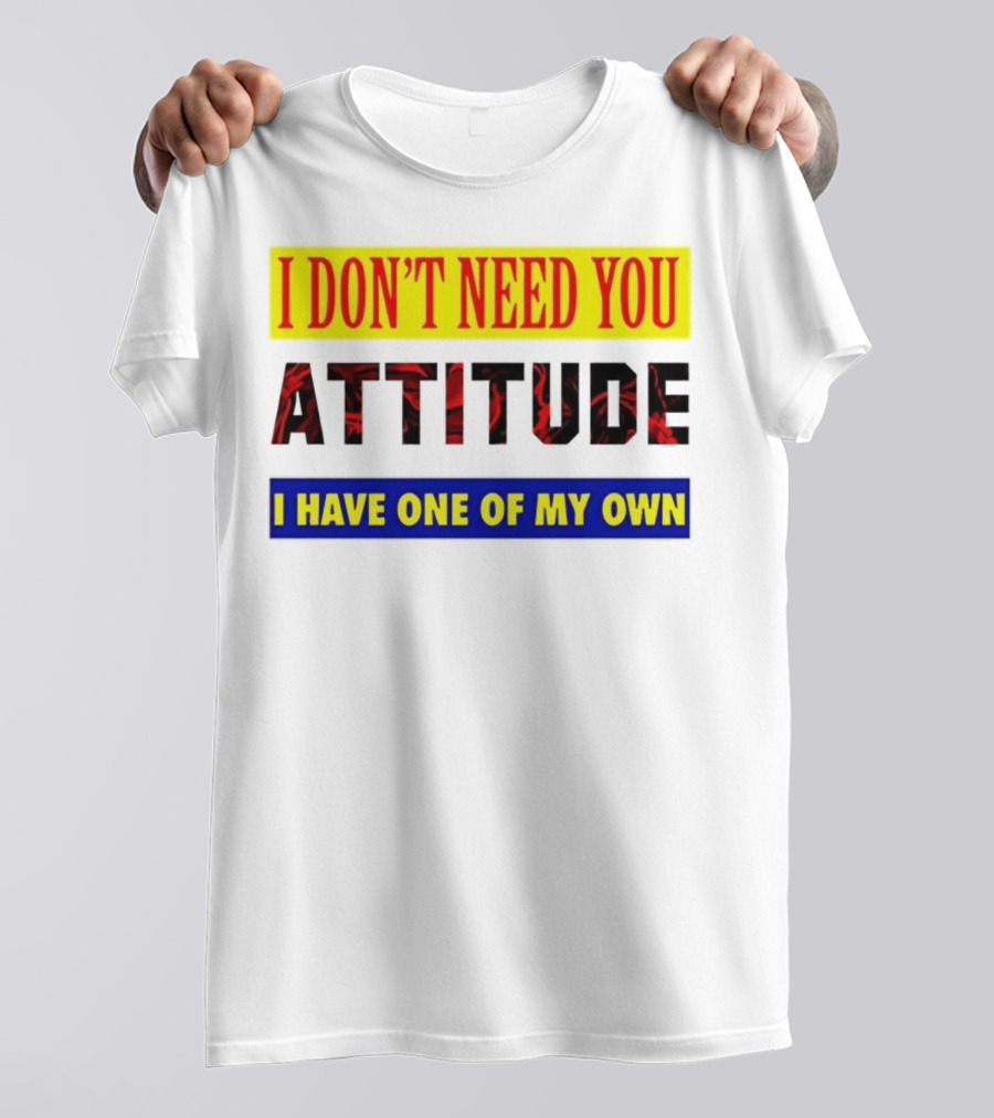I Don't Need You Attitude I Have One Of My Own T-Shirt