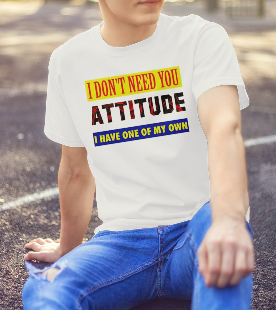 I Don't Need You Attitude I Have One Of My Own T-Shirt