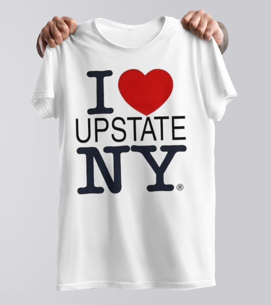 I Love Upstate NY Heart Icon T-Shirt