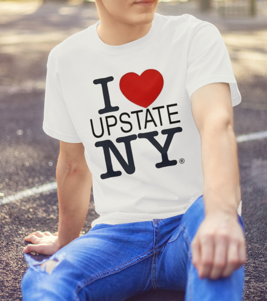 I Love Upstate NY Heart Icon T-Shirt