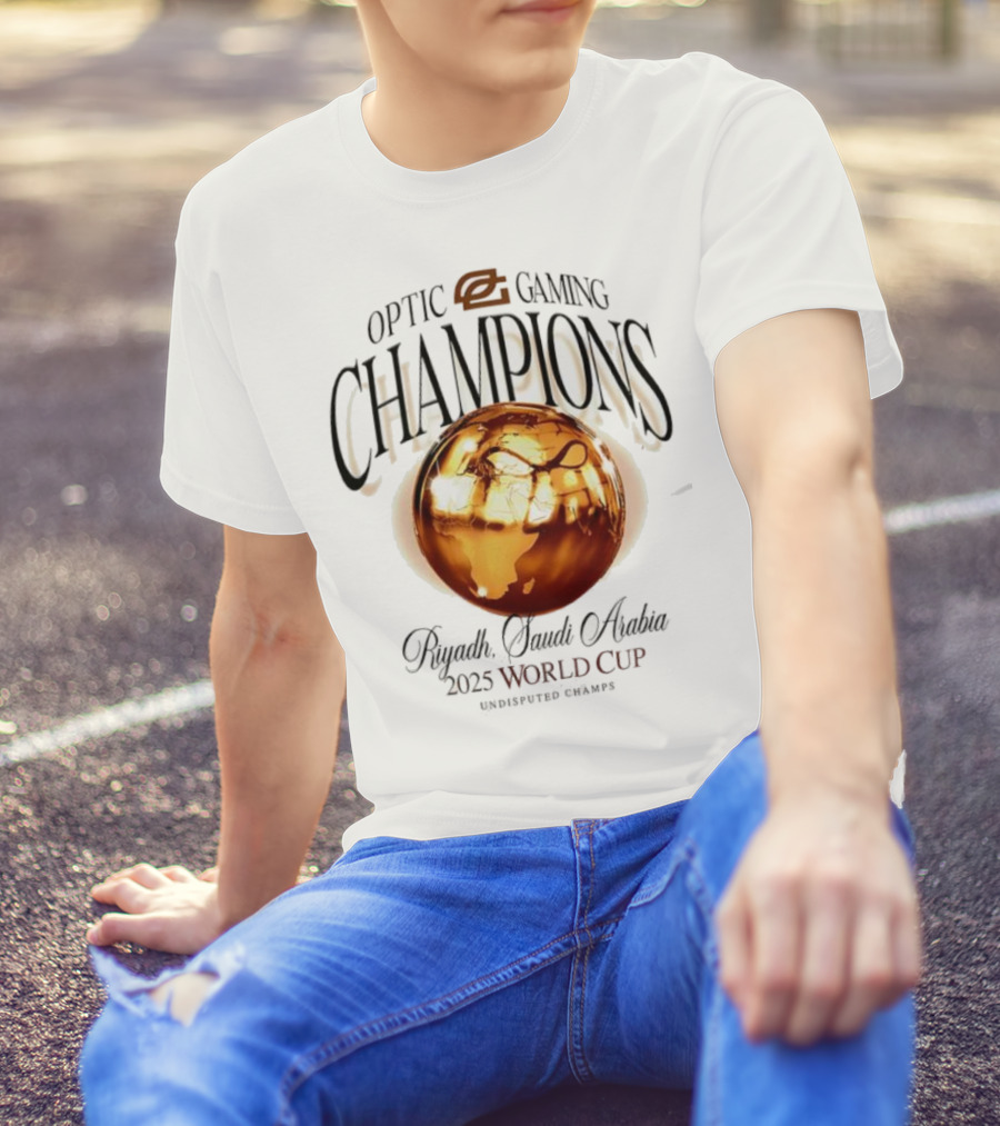 OpTic Gaming EWC Champions Riyadh Saudi Arabia 2025 World Cup Undisputed Champs T-Shirt