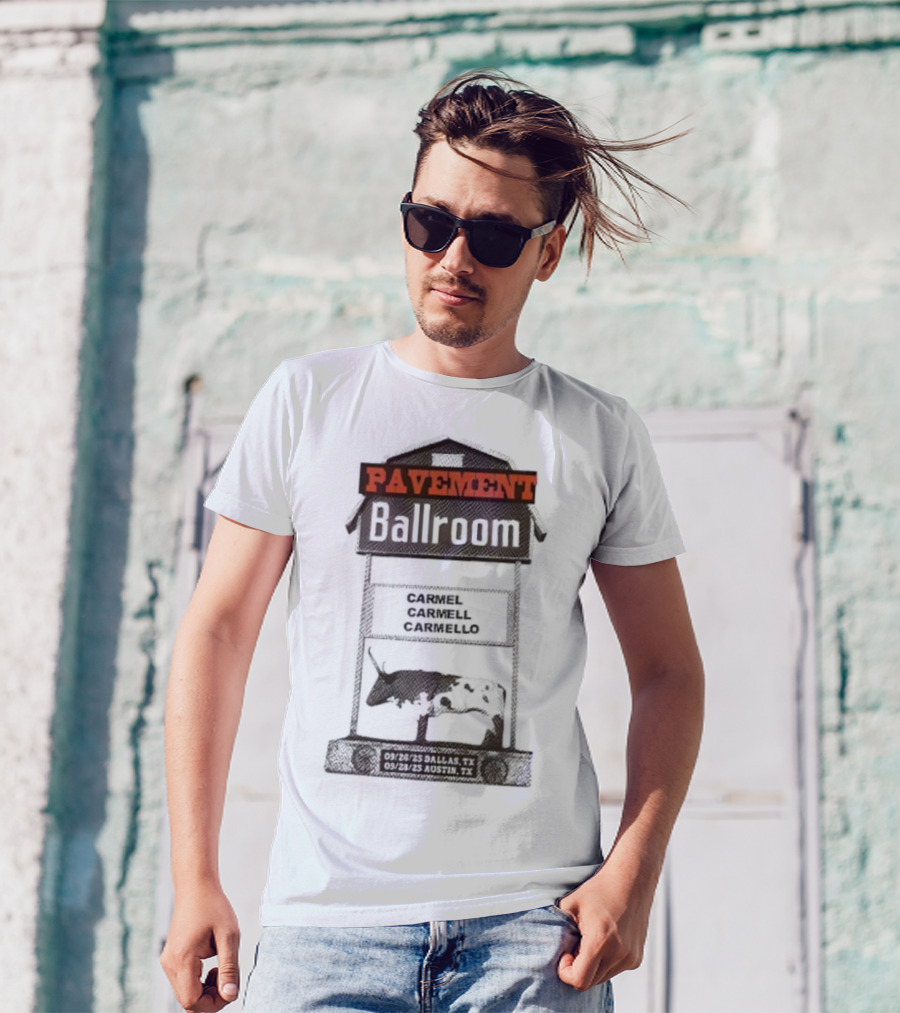 Pavement Ballroom Tour Texas 2025 Carmel Carmell Carmello T-Shirt
