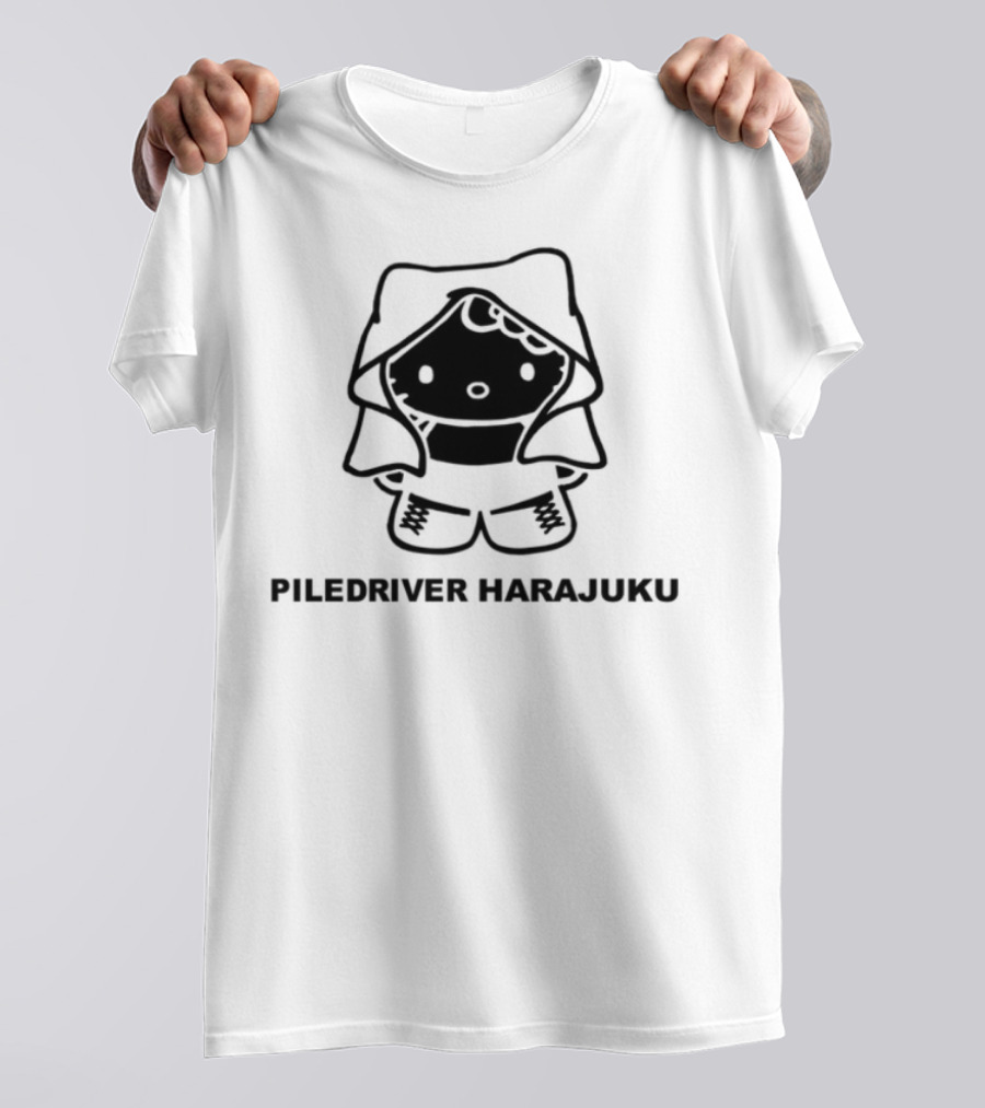 Piledriver Harajuku Panda Character T-Shirt