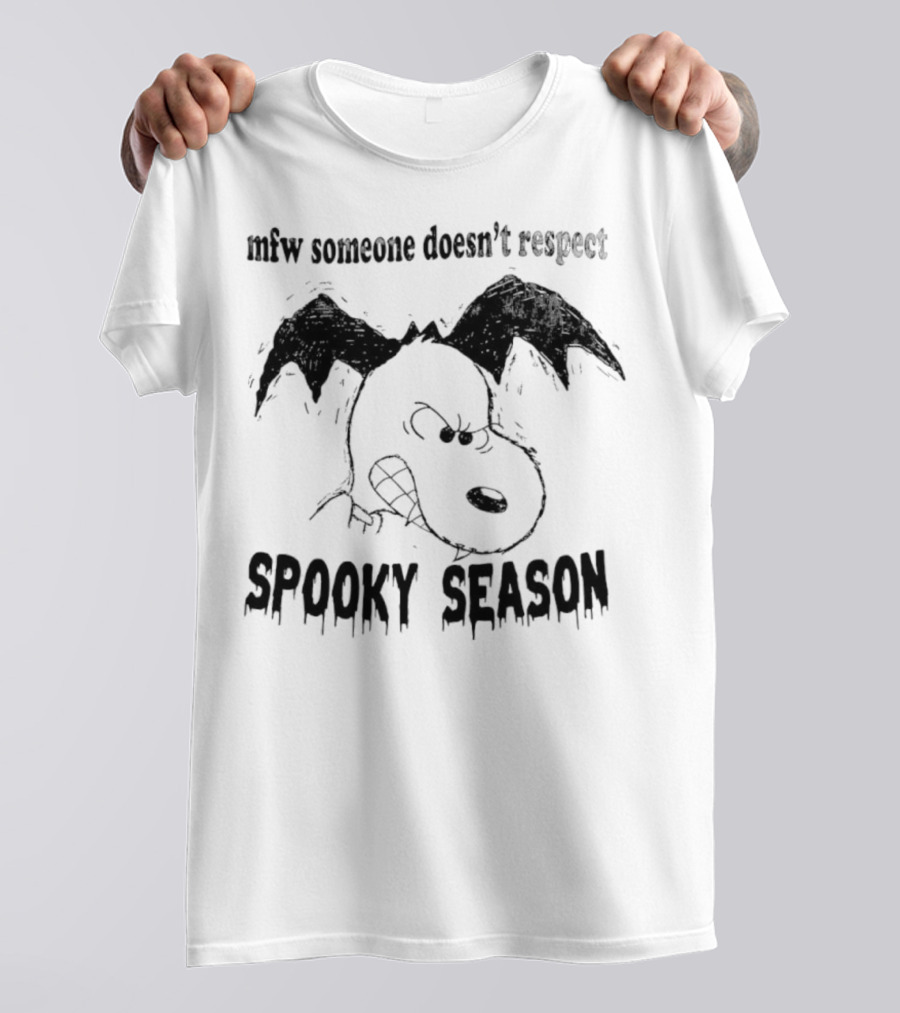 MFW Someone Doesn’t Respect Spooky Season Snoopy Halloween T-Shirt
