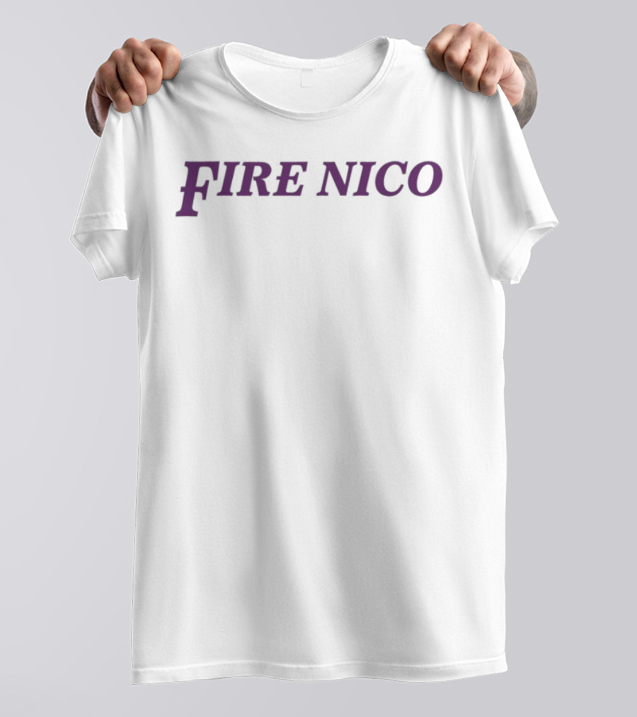 Dick Carlisle Fire Nico Purple Text Controversy T-Shirt