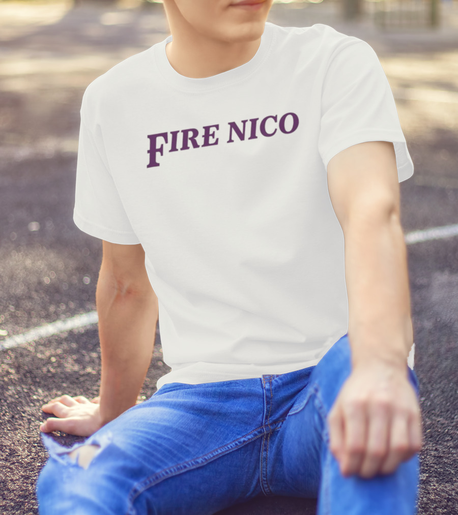 Dick Carlisle Fire Nico Purple Text Controversy T-Shirt