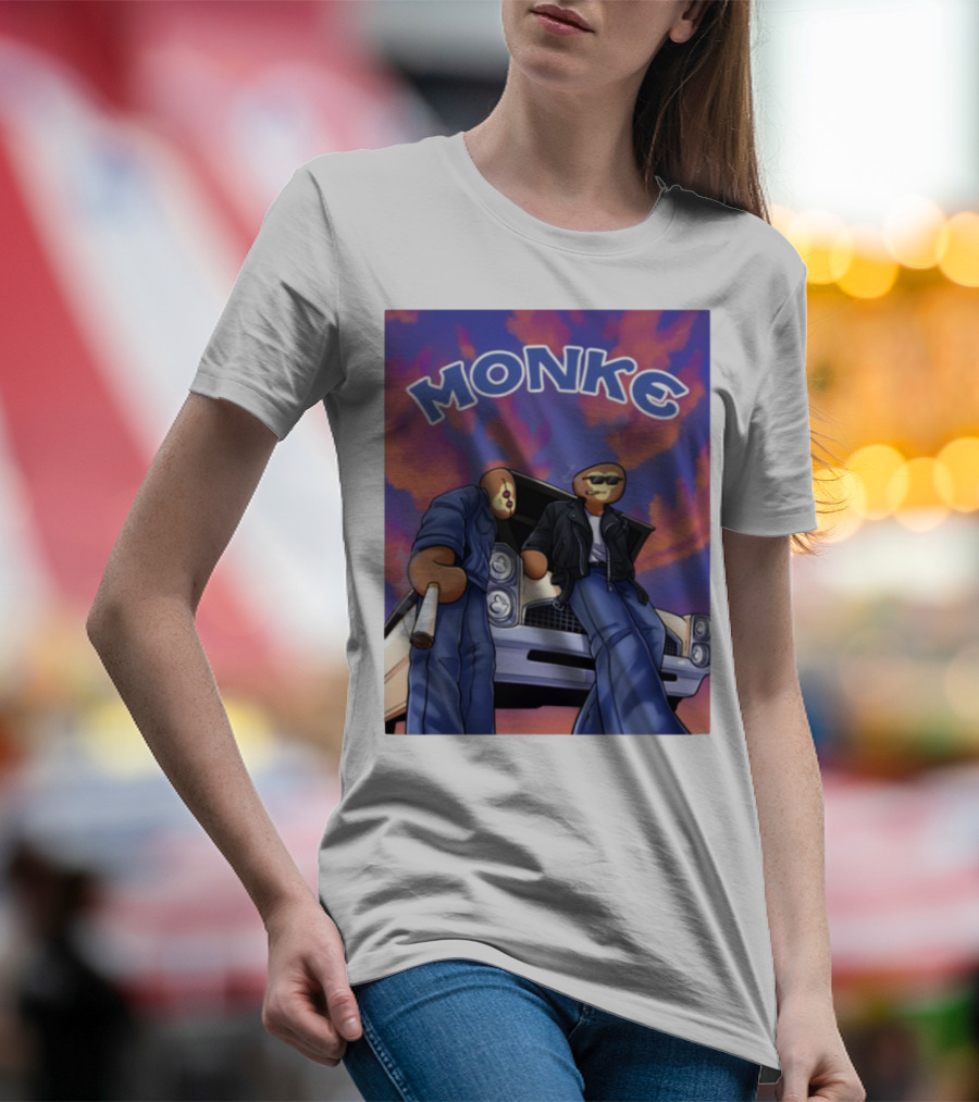 Joe Monke Cool Vibe Retro Car Art T-Shirt