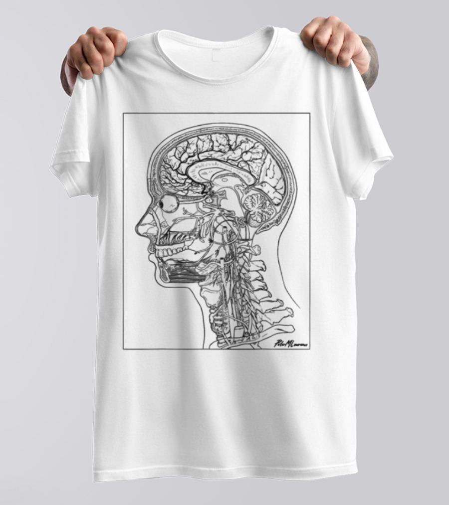 Petermlawrence Anatomical Head Neck Brain Structure T-Shirt