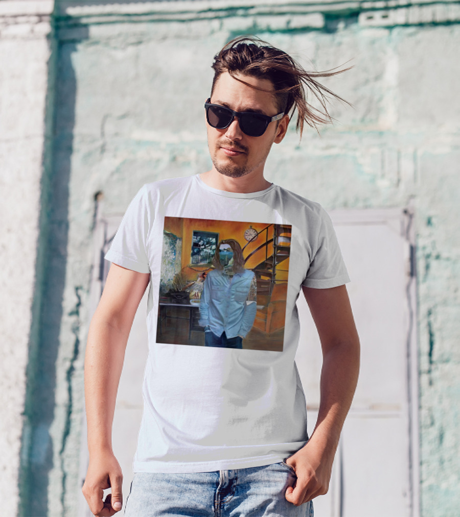 Hozier Album 10 Year Anniversary Surreal Collage Art Blue T-Shirt