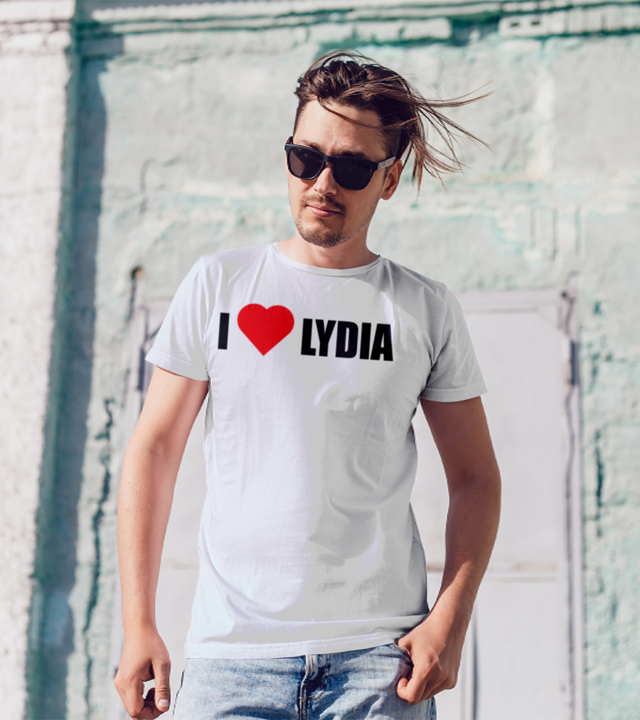 I Love Lydia Heart Symbol Expression T-Shirt