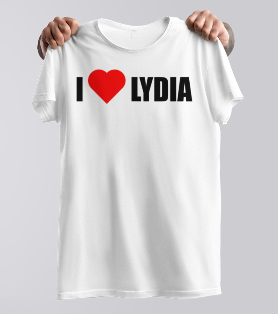 I Love Lydia Heart Symbol Expression T-Shirt