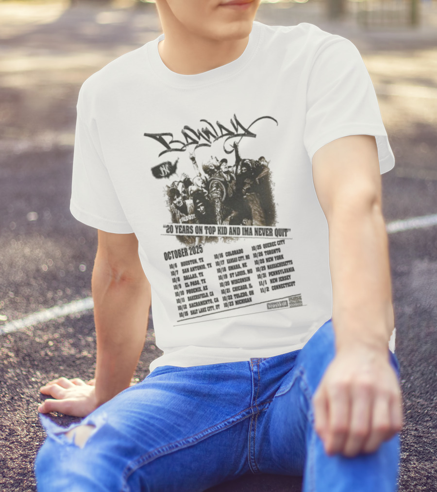 Banway 30 Years On Top Kid Ima Never Quit October 2025 Graffiti Style Street Culture Celebration T-Shirt
